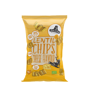 47988CHIPSY Z SOCZEWICY O SMAKU SEROWYM WEGAŃSKIE BEZGLUTENOWE BIO 75 g - JOHN ALTMAN-1