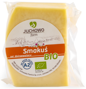 47995SER ŻÓŁTY DOJRZEWAJĄCY SMAKUŚ Z MLEKA A2 BIO (około 0,30 kg) - JUCHOWO (NA ZAMÓWIENIE)-1