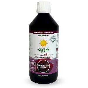 48003KONCENTRAT NAPOJU PROBIOTYCZNEGO CARDIO UP BURAK BEZGLUTENOWY BIO 500 ml - JOY DAY-1