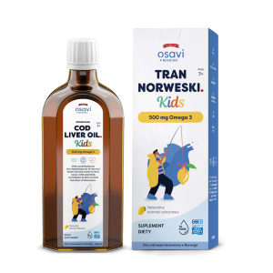 48084TRAN NORWESKI OMEGA-3 (500 mg) DLA DZIECI OD 3 ROKU O SMAKU CYTRYNOWYM 250 ml - OSAVI-1