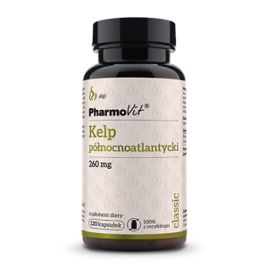48093KELP PÓŁNOCNOATLANTYCKI (260 mg) BEZGLUTENOWY 120 KAPSUŁEK - PHARMOVIT (CLASSIC)-1