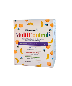 48110MULTIWITAMINA (MULTICONTROL) DLA DZIECI I MŁODZIEŻY BEZGLUTENOWA 30 SASZETEK - PHARMOVIT-1