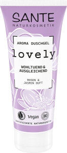 48159ŻEL POD PRYSZNIC LOVELY RÓŻA I JAŚMIN ECO 200 ml - SANTE-1