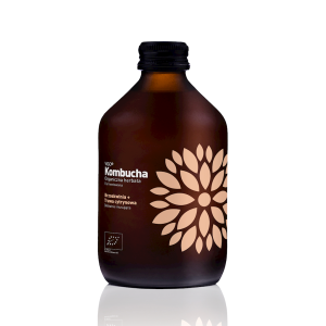 48288KOMBUCHA Z BRZOSKWINIĄ I TRAWĄ CYTRYNOWĄ BEZGLUTENOWA BIO 330 ml - VIGO-1