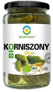 48364OGÓRKI KORNISZONY DELUXE BEZGLUTENOWE BIO 700 g (400 g) - BIO FOOD-1
