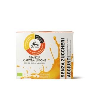 48369NAPÓJ JABŁKO - POMARAŃCZA - MARCHEW - CYTRYNA BEZ DODATKU CUKRÓW BIO 200 ml - ALCE NERO-1