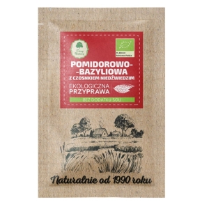 48434PRZYPRAWA POMIDOROWO - BAZYLIOWA Z CZOSNKIEM NIEDŹWIEDZIM BIO 15 g - DARY NATURY-1