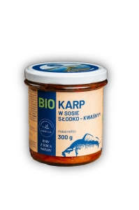 48443KARP W SOSIE SŁODKO - KWAŚNYM BIO 300 g - GOSPODARSTWO RYBACKIE ZAWÓLCZE-1