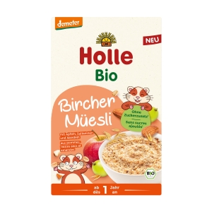 48446MUSLI BIRCHERA Z JABŁKIEM, RODZYNKAMI I MIGDAŁAMI BEZ DODATKU CUKRÓW OD 1 ROKU DEMETER BIO 200 g - HOLLE-1