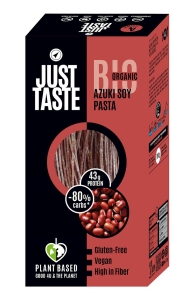 48453MAKARON PROTEINOWY (Z SOI I FASOLI CZERWONEJ ADZUKI) SPAGHETTI BEZGLUTENOWY BIO 250 g - JUST TASTE-1