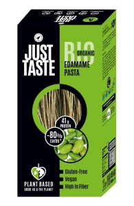48454MAKARON PROTEINOWY (Z SOI EDAMAME) SPAGHETTI BEZGLUTENOWY BIO 250 g - JUST TASTE-1