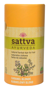 48515HENNA KARMELOWY BLOND ECO 150 g - SATTVA (AYURVEDA)-1