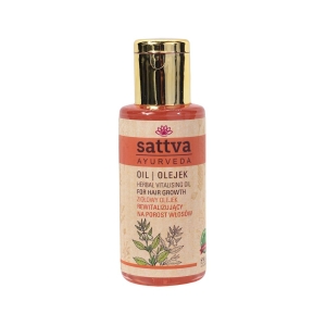 48523OLEJEK DO WŁOSÓW ZIOŁOWY REWITALIZUJĄCY NA POROST WŁOSÓW 100 ml - SATTVA (AYURVEDA)-1