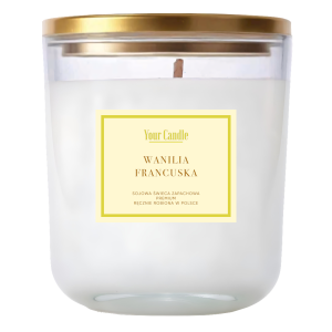 48564ŚWIECA SOJOWA ZAPACHOWA WANILIA FRANCUSKA 180 ml - YOUR CANDLE (PRODUKT SEZONOWY)-1
