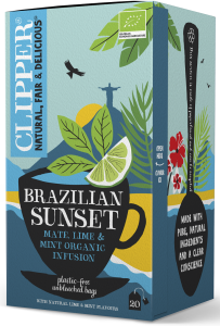 48605HERBATKA YERBA MATE Z MIĘTĄ I LIMONKĄ (BRAZILIAN SUNSET) BIO (20 x 2 g) 40 g - CLIPPER-1