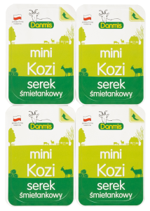 48607KOZI SEREK ŚMIETANKOWY MINI (4 x 32,5 g) 130 g - DANMIS-1