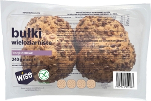 48704BUŁKI KAJZERKI WIELOZIARNISTE BEZGLUTENOWE (4 szt.) 240 g - WISO-1