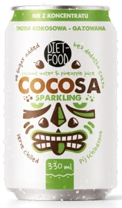 48745WODA KOKOSOWA GAZOWANA 330 ml - DIET-FOOD (COCOSA)-1