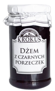 48759DŻEM Z CZARNYCH PORZECZEK O OBNIŻONEJ ZAWARTOŚCI CUKRU BEZGLUTENOWY 235 g - KROKUS-1