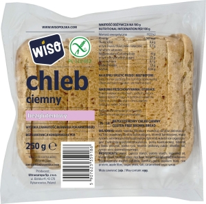 48808CHLEB CIEMNY KROJONY BEZGLUTENOWY 250 g - WISO-1