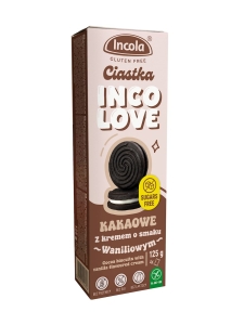 48845CIASTKA MARKIZY KAKAOWE Z KREMEM O SMAKU WANILIOWYM BEZ CUKRU BEZGLUTENOWE 125 g - INCOLA-1