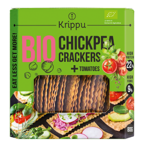 48848KRAKERSY PROTEINOWE Z CIECIERZYCY Z POMIDOREM BIO 80 g - KRIPPU-1