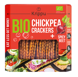 48851KRAKERSY PROTEINOWE Z CIECIERZYCY PIKANTNE Z BURAKIEM BIO 80 g - KRIPPU-1