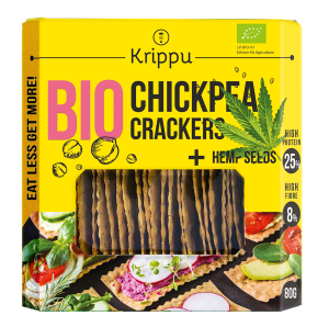48852KRAKERSY PROTEINOWE Z CIECIERZYCY Z NASIONAMI KONOPI BIO 80 g - KRIPPU-1