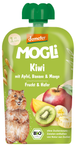48854MUS JABŁKO - BANAN - KIWI - MANGO - OWIES BEZ DODATKU CUKRÓW OD 1 ROKU DEMETER BIO 100 g - MOGLI-1