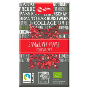 48857CZEKOLADA GORZKA Z TRUSKAWKAMI I PIEPRZEM FAIR TRADE BIO 30 g - MEYBONA-1