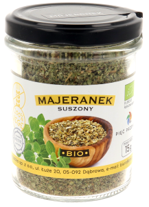 48859MAJERANEK SUSZONY BEZGLUTENOWY BIO 15 g - PIĘĆ PRZEMIAN-1