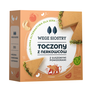 48879WEGAŃSKA ALTERNATYWA SERA Z ORZECHÓW NERKOWCA Z POMIDORAMI I CZOSNKIEM NIEDŹWIEDZIM BEZGLUTENOWA 140 g - WEGE SIOSTRY-1