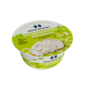 48881WEGAŃSKA ALTERNATYWA SERKA TWAROGOWEGO Z ORZECHÓW NERKOWCA Z ZIOŁAMI BEZGLUTENOWA 130 g - WEGE SIOSTRY-1