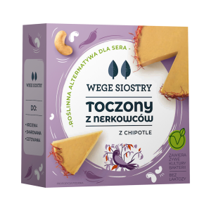 48882WEGAŃSKA ALTERNATYWA SERA Z ORZECHÓW NERKOWCA Z PAPRYKĄ CHIPOTLE BEZGLUTENOWA 140 g - WEGE SIOSTRY-1