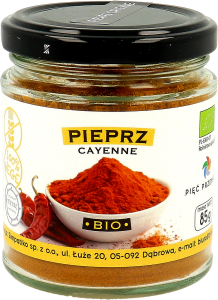 48931PIEPRZ CAYENNE BEZGLUTENOWY BIO 85 g - PIĘĆ PRZEMIAN-1
