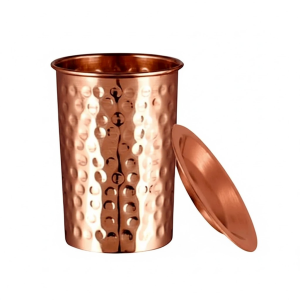 48943KUBEK MIEDZIANY HAMMER Z PRZYKRYWKĄ 350 ml - SATTVA (AYURVEDA)-1