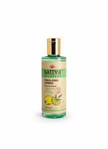 48949SZAMPON ZIOŁOWY DO WŁOSÓW NEEM I CYTRYNA 210 ml - SATTVA (AYURVEDA)-1