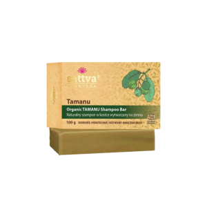 48955SZAMPON DO WŁOSÓW W KOSTCE TAMANU ECO 100 g - SATTVA (AYURVEDA)-1