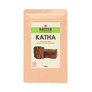 48957MASECZKA ZIOŁOWA DO WŁOSÓW KATHA ECO 100 g - SATTVA (AYURVEDA)-1
