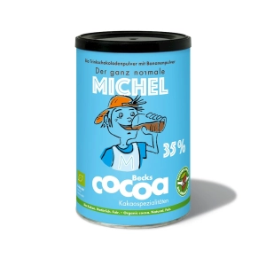49013CZEKOLADA DO PICIA BANANOWA MICHEL BEZGLUTENOWA BIO 335 g - BECKS COCOA-1