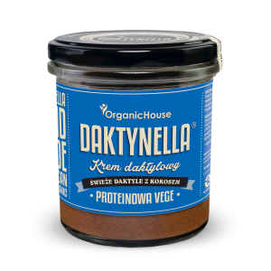 49090KREM PROTEINOWY KOKOS - DAKTYLE MEDJOOL BEZGLUTENOWY BIO 280 g - ORGANICHOUSE (DAKTYNELLA)-1