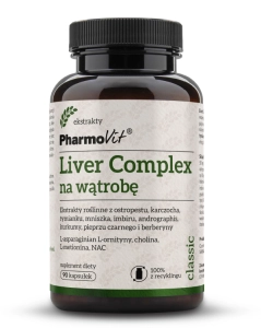 49097KAPSUŁKI NA WSPARCIE WĄTROBY LIVER COMPLEX 90 szt. - PHARMOVIT (CLASSIC)-1