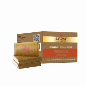 49121HENNA CZERWONA W KOSTCE ECO (3 x 80 g) 240 g - SATTVA (AYURVEDA)-1
