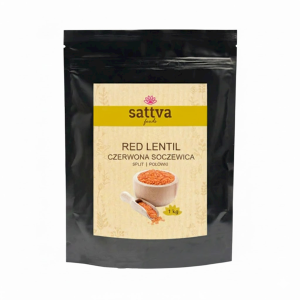 49124SOCZEWICA CZERWONA POŁÓWKI 1 kg - SATTVA (FOODS)-1