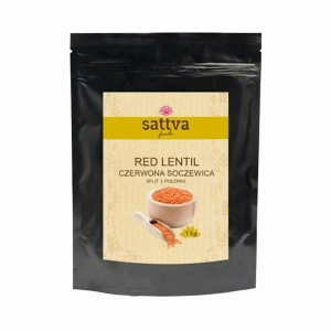 49124SOCZEWICA CZERWONA POŁÓWKI 1 kg - SATTVA (FOODS)-1