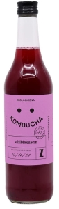 9788KOMBUCHA Z HIBISKUSEM BEZGLUTENOWA BIO 500 ml - ZAKWASOWNIA-1