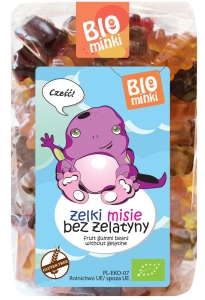 9225ŻELKI (MISIE) BEZ ŻELATYNY BEZGLUTENOWE BIO 400 g - BIOMINKI-1