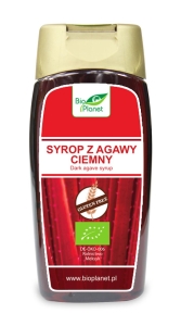 9018SYROP Z AGAWY CIEMNY BEZGLUTENOWY BIO 350 g (250 ml) - BIO PLANET-1