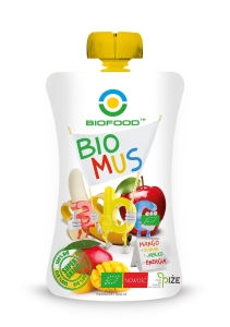 8891MUS MANGO - BANANOWO - JABŁKOWY BIO 90 g - BIO FOOD-1