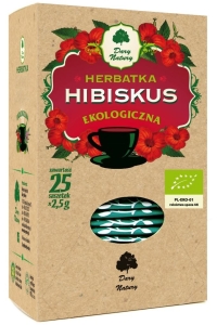 9133HERBATKA HIBISKUS BIO (25 x 2,5 g) - DARY NATURY-1